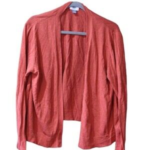 Old Navy Orange Open Front Cardigan Light Sweater Layering Top XL